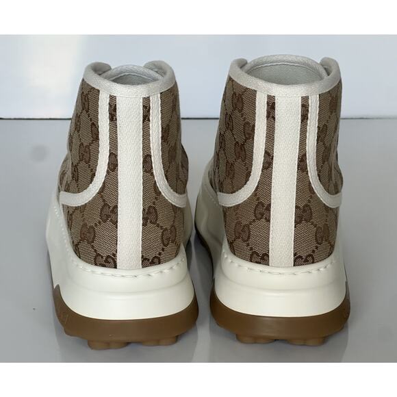 Gucci Men’s GG High Top Fabric Beige Sneakers 8.5 US (Gucci 8) 745999 IT NIB main image 13